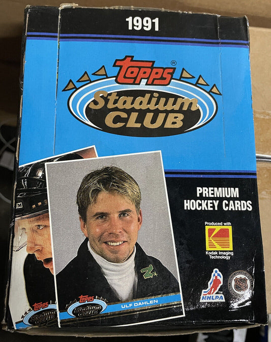 1991 Topps Stadium Club Hockey Unopened Box W/ 36 Sealed Packs