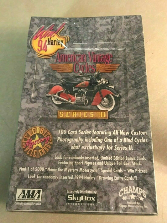 1993 AMA/CHAMPS Skybox American Vintage Cycles Series II Collector Cards Harley