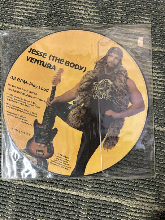 Vintage WWF '84 Jesse 'The Body' Ventura Vinyl Picture Disc Mpls PS Records RARE