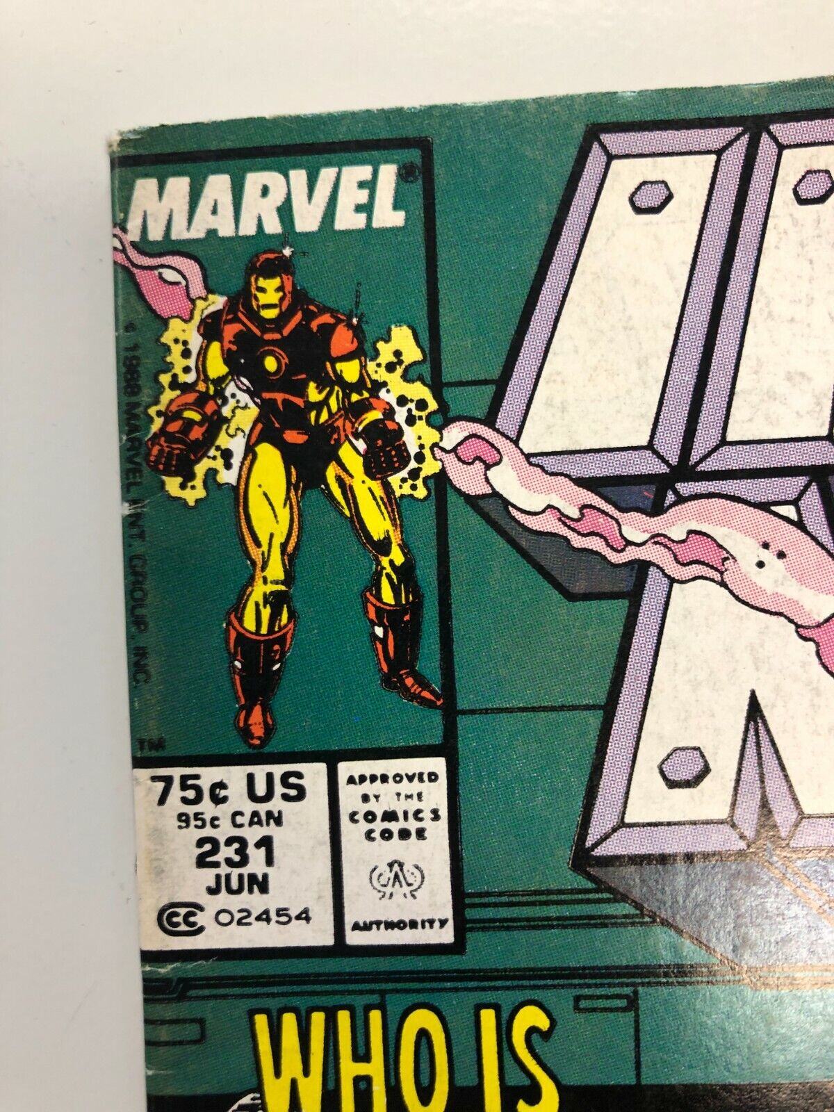 COMIC BOOK Marvel Comics Iron Man 1988 #231 Who Is The New Iron Man Tony Stark