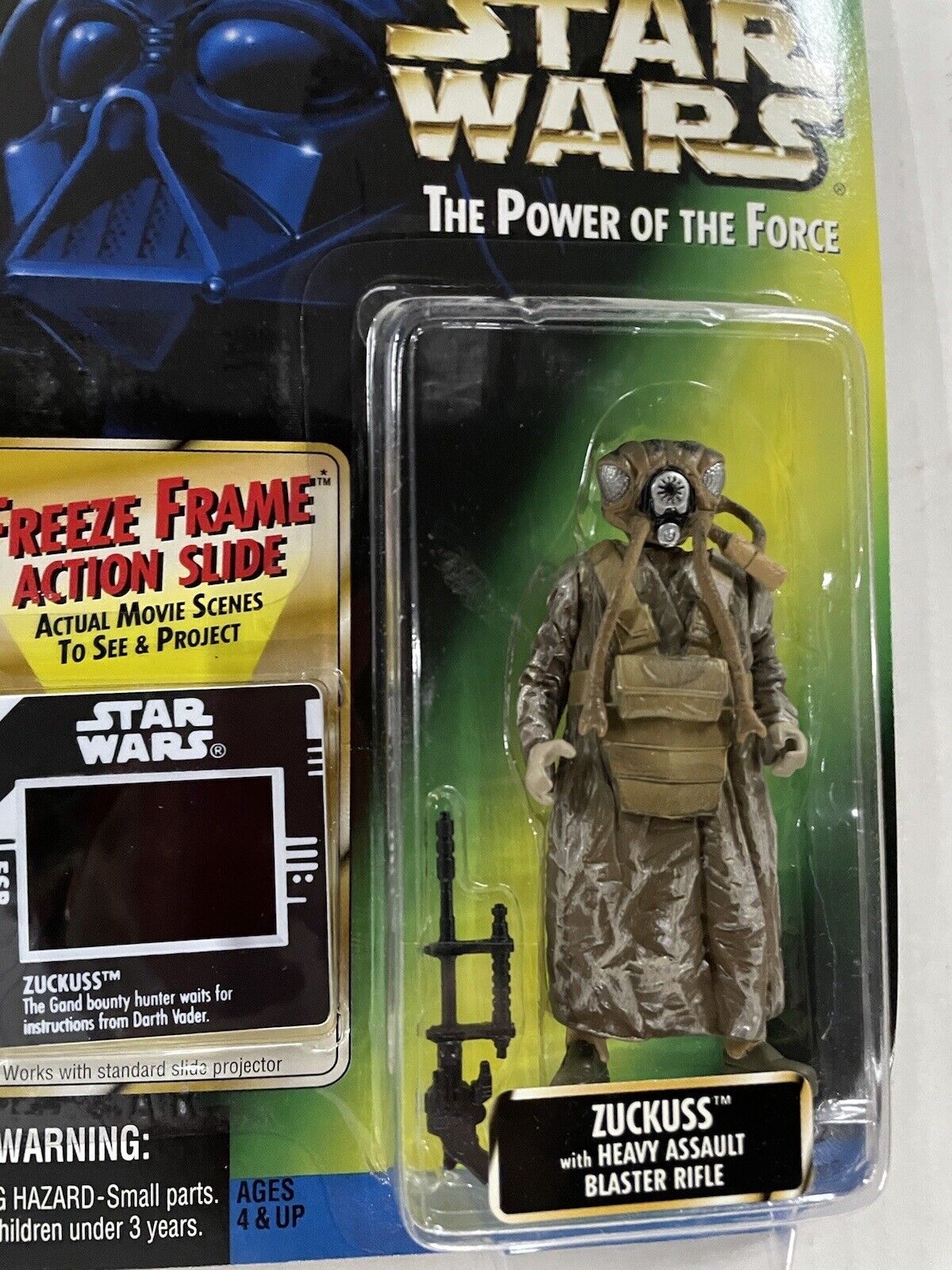 Zuckuss Frame Photo Star Wars POTF Power Of The Force Green Card Figure 1997 NEW