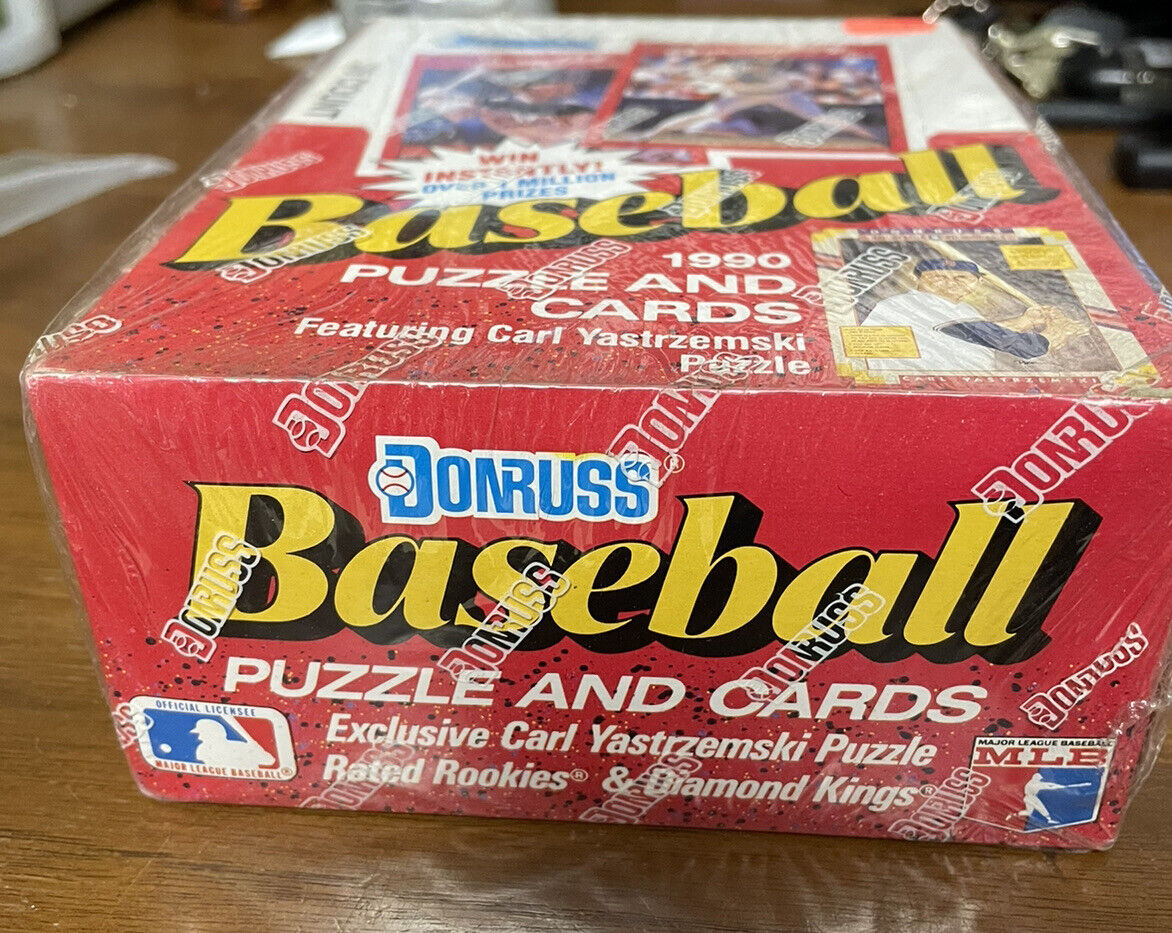 1990 Donruss - Baseball Wax Pack Box 36 Packs - SEALED ken Griffey Sammy Sosa