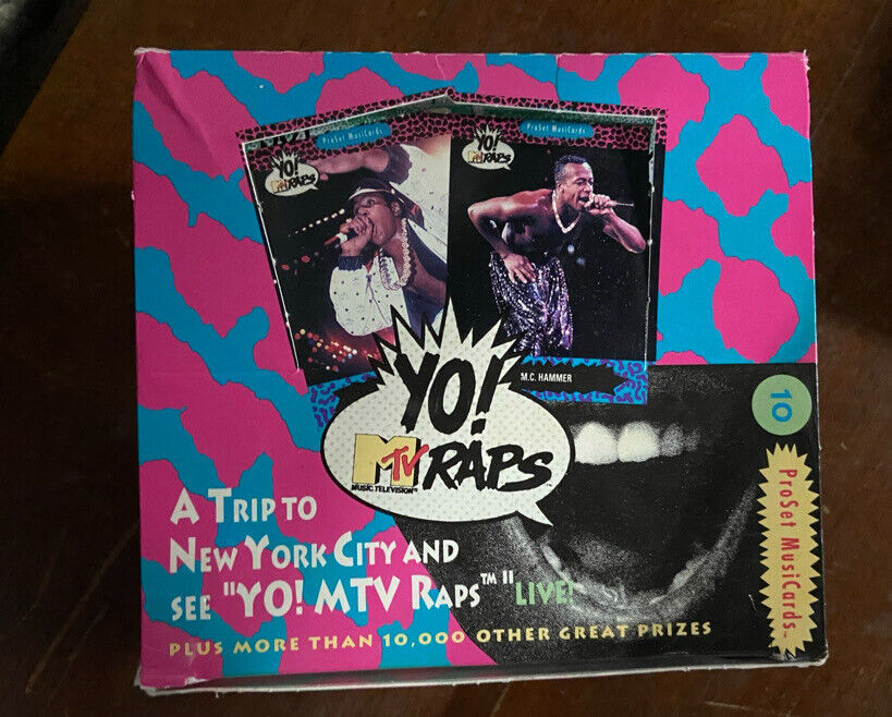 1991 Pro Set YO! MTV Raps Series 1 Trading Card Box ~ 36 Packs RARE FIND