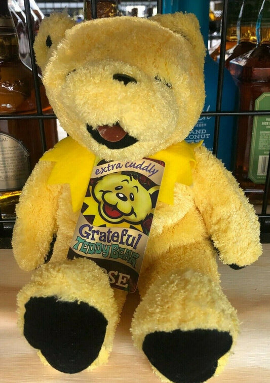 Extra Cuddly Grateful Teddy Bear "Verse" Yellow Plush Doll Legendary Guitar Rock