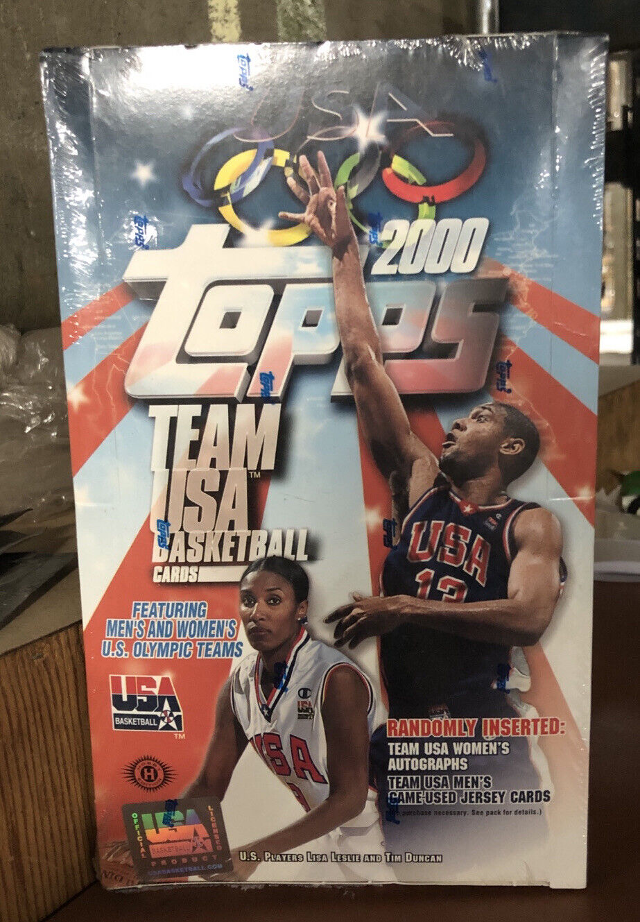 2000 Topps Team USA Basketball Box with 24 New Packs RARE VINTAGE