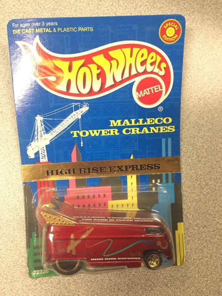 VOLKSWAGEN VW DRAG BUS Hot Wheels 1998 MALLECO TOWER CRANES EDITION