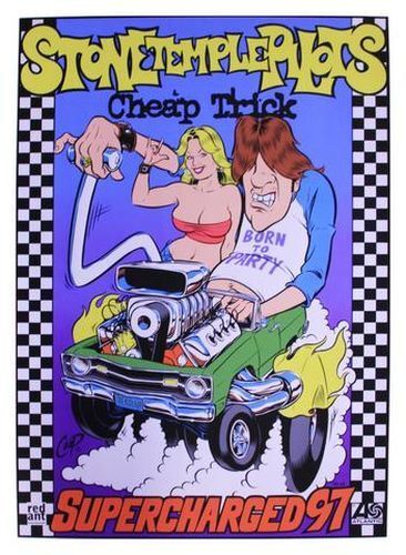 Coop - 1997 - Stone Temple Pilots / Cheap Trick Tour Concert Poster 22.5" x 35" 