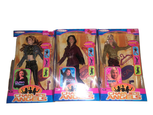 Charlie's Angels Movie Dolls a complete set, 11.5" tall, Dated 2000 Barrymore 