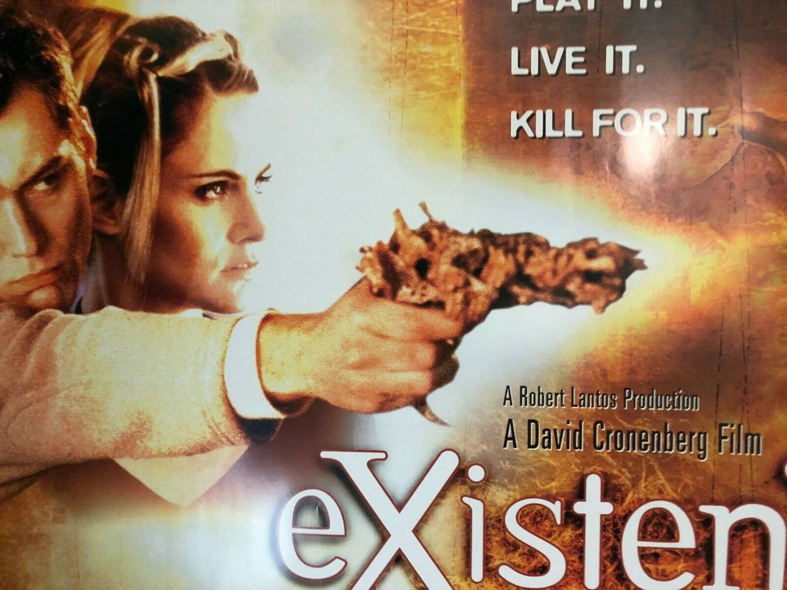 "Existenz" Original Movie Theater Promo Poster Horizontal British Quad 1999