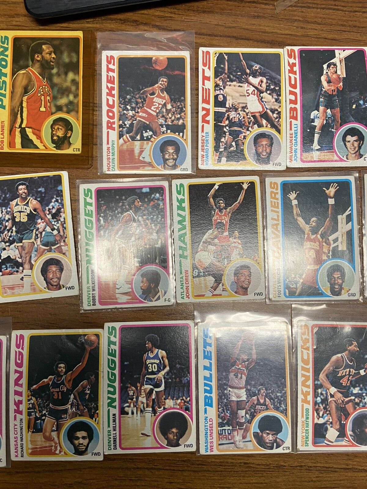 1978-1979 Topps Basketball  NBA Cards Lot 31 George Gervin Moses Malone Lanier