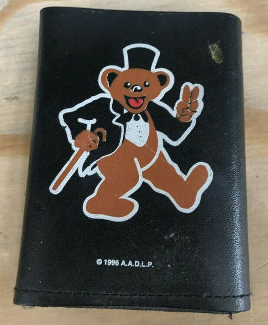 VINTAGE WALLET Tuxedo Grateful Dead Dancing Bear 1996 AADLP Classic Iron Hippy