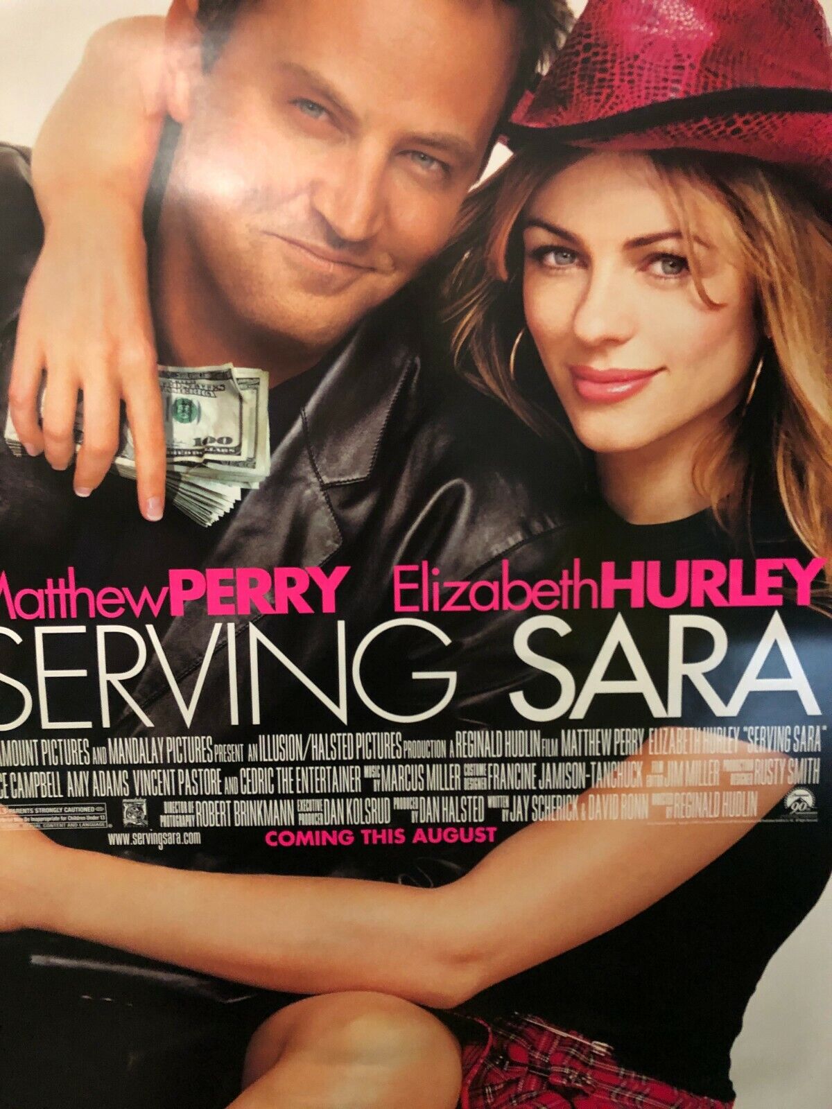 "Serving Sara" Original Movie Theater Promo Poster Matthew Perry Friends Comedy