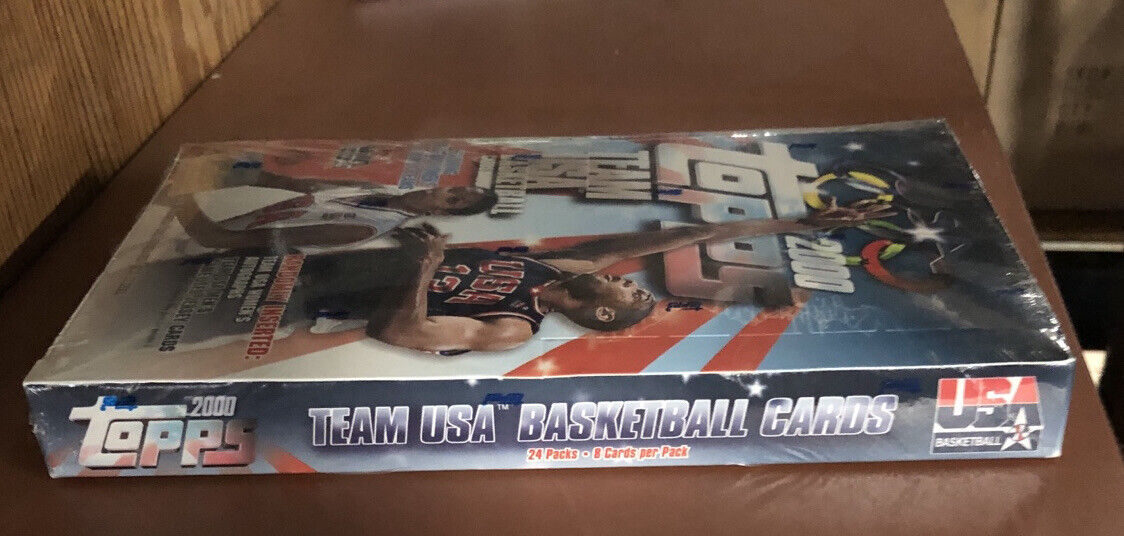 2000 Topps Team USA Basketball Box with 24 New Packs RARE VINTAGE