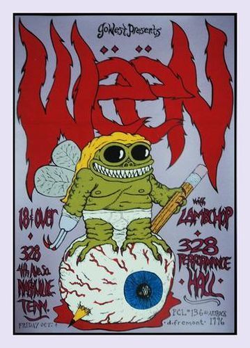 David Fremont - 1996 - Ween Concert Poster The Performance Hall Nashville TN