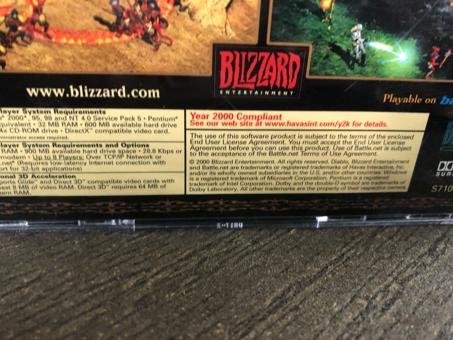 Blizzard Entertainment "Diablo 2" Collector's Edition 2000 Set Vintage Videogame