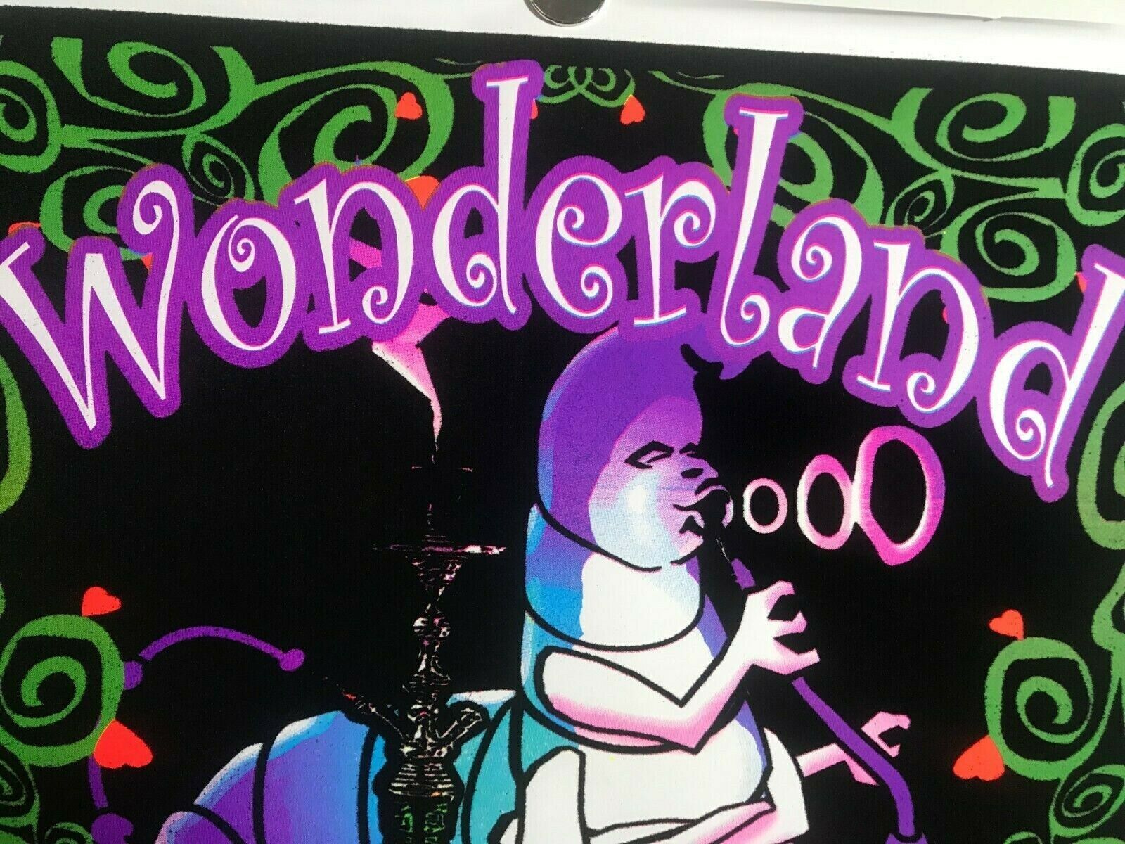 Wonderland II 1910 Blacklight Poster 23 x 35 NOS Alice Cheshire Cat Trippy 