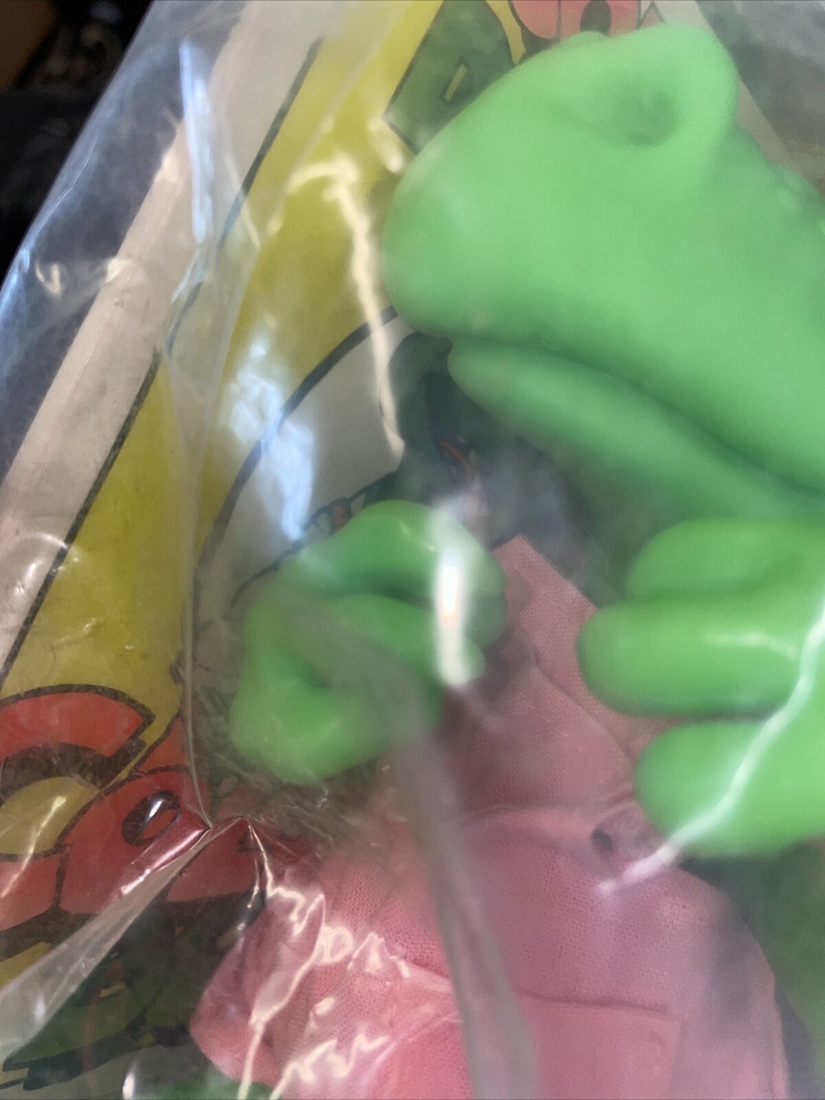 1991 Dino Brites Dinosaur Happiness Express Dinosaur In Bag Ultra Rare Blonde