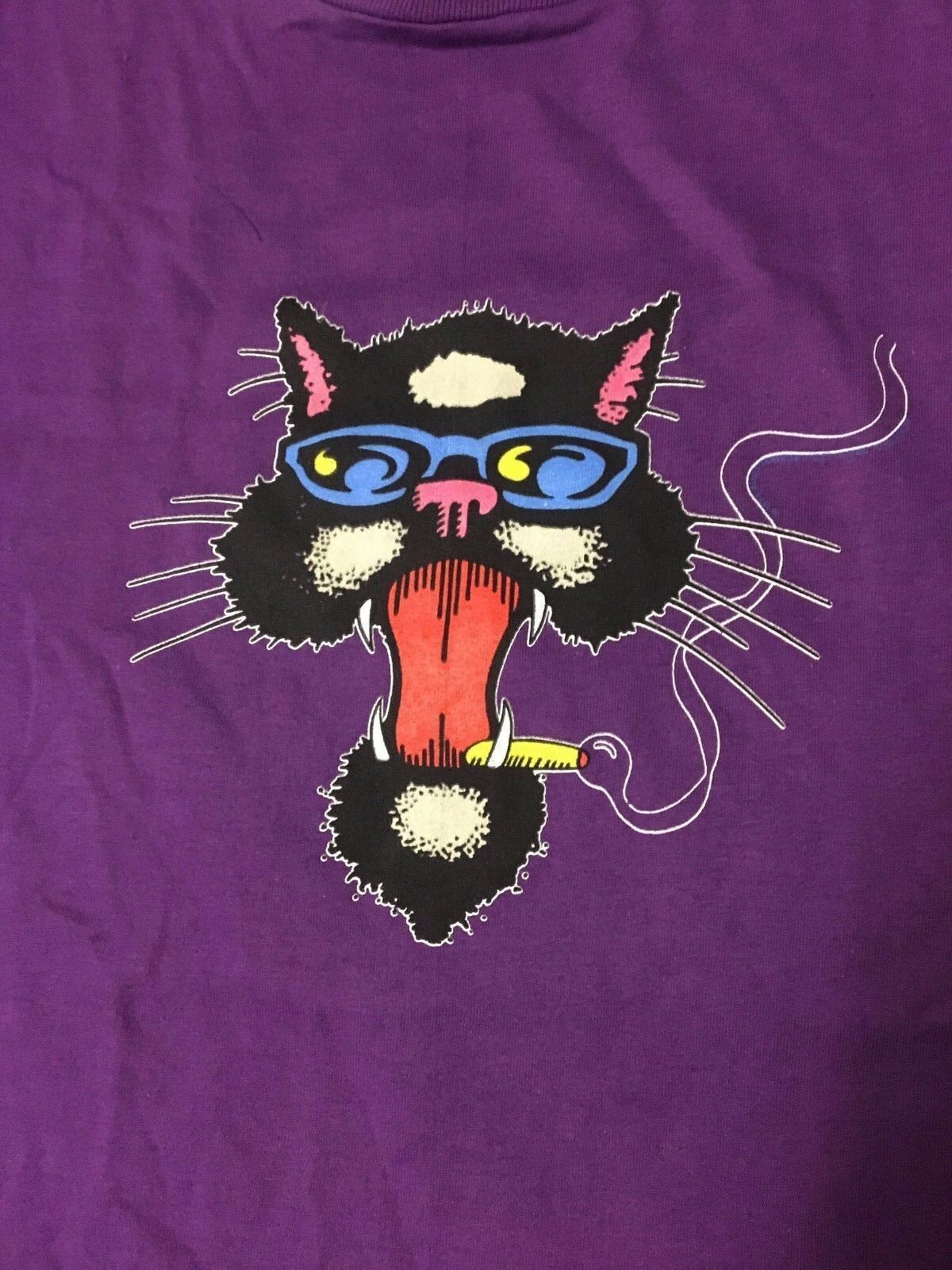 BLUES TRAVELER SMOKING CAT - PURPLE - NOS VINTAGE  