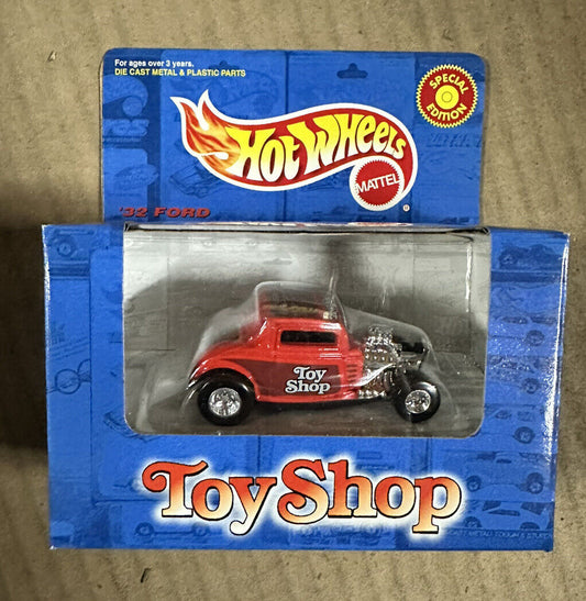 1999 Hot Wheels Toy Shop '32 Ford Exclusive Special Edition Red CASE FRESH