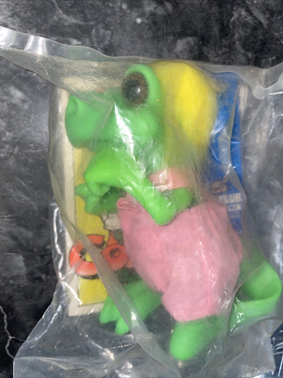 1991 Dino Brites Dinosaur Happiness Express Dinosaur In Bag Ultra Rare Blonde