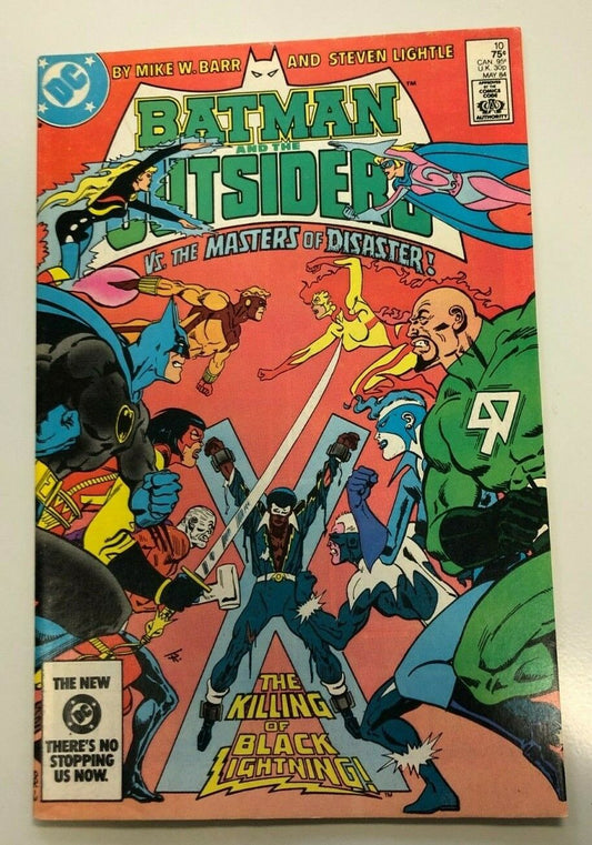 COMIC BOOK DC Comics Batman & The Outsiders 1984 #10 Killing Of Black Lightning