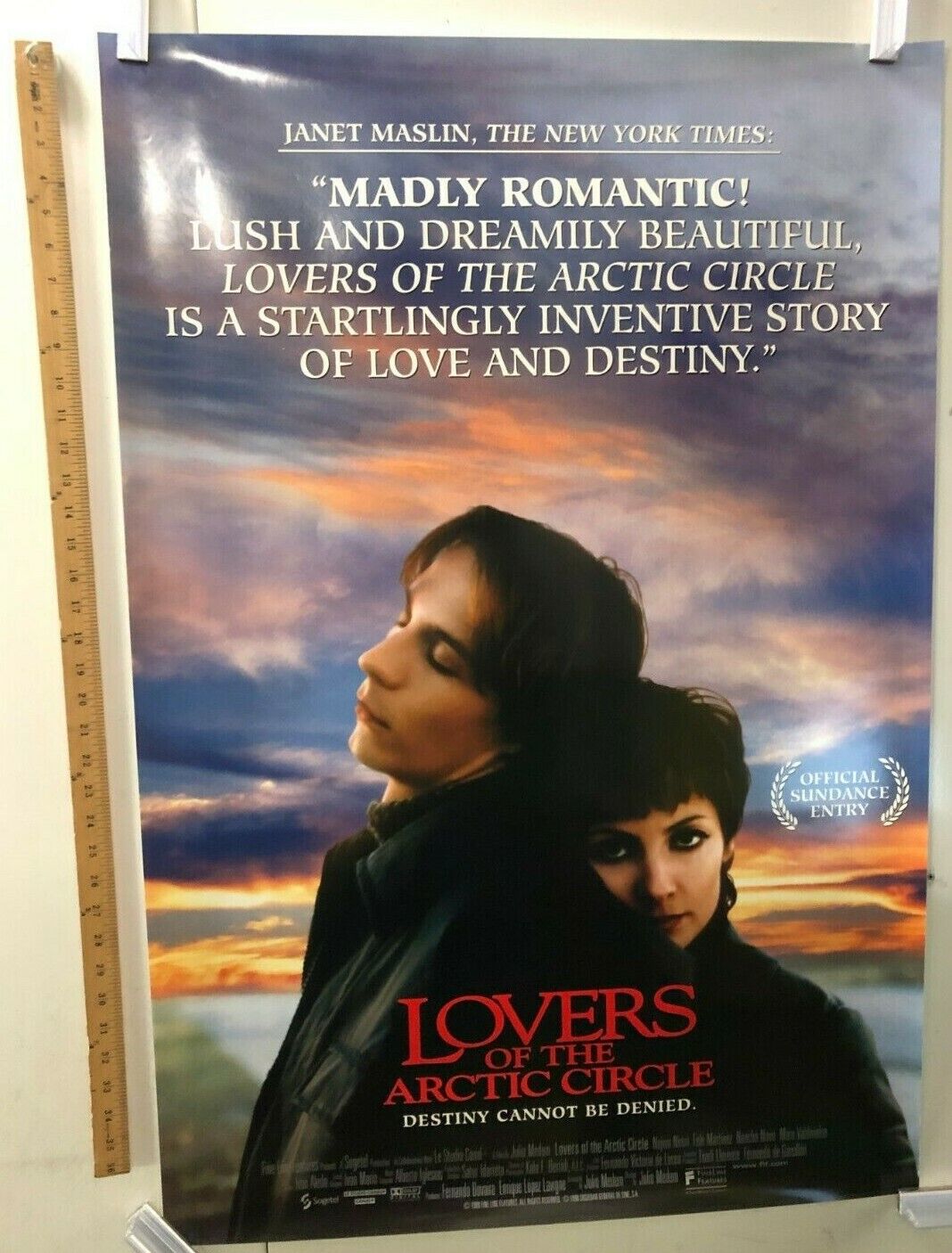 "Lovers Of The Arctic Circle" Original Movie Theater Promo Poster 1998 Indie