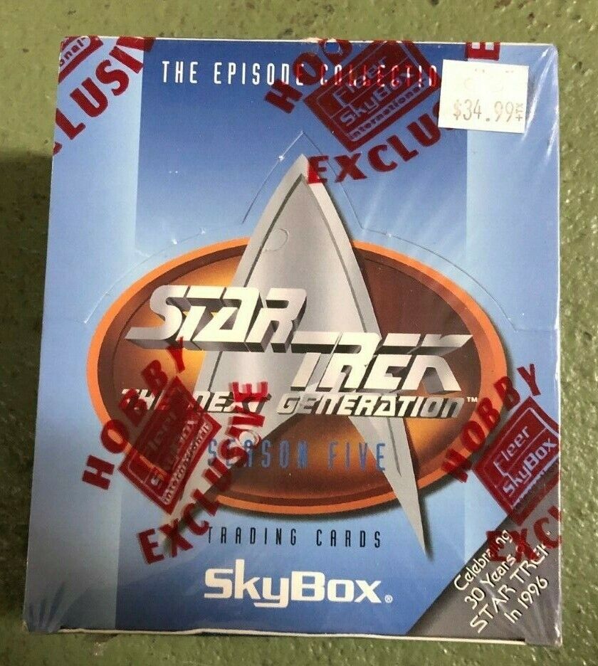 Factory Sealed SkyBox Fleer Star Trek Next Generation Season 5 Hobby Box 1996