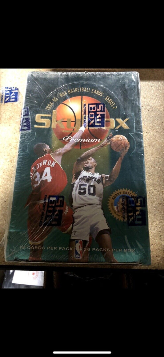 1994-95 skybox premium basketball series 2 factoey sealed hobby box 36 pks