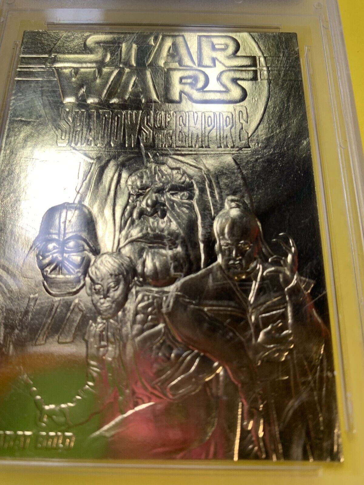 10 GEM MT GRADED 1996 Score Board 23 Karat Gold Star Wars Shadows Of The Empire