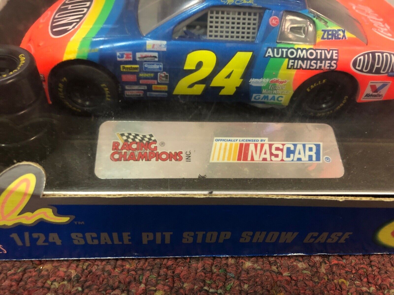 1995 Racing Champions Jeff Gordon Pit Crew Stop Show Case Die Cast Car 1:24 Case