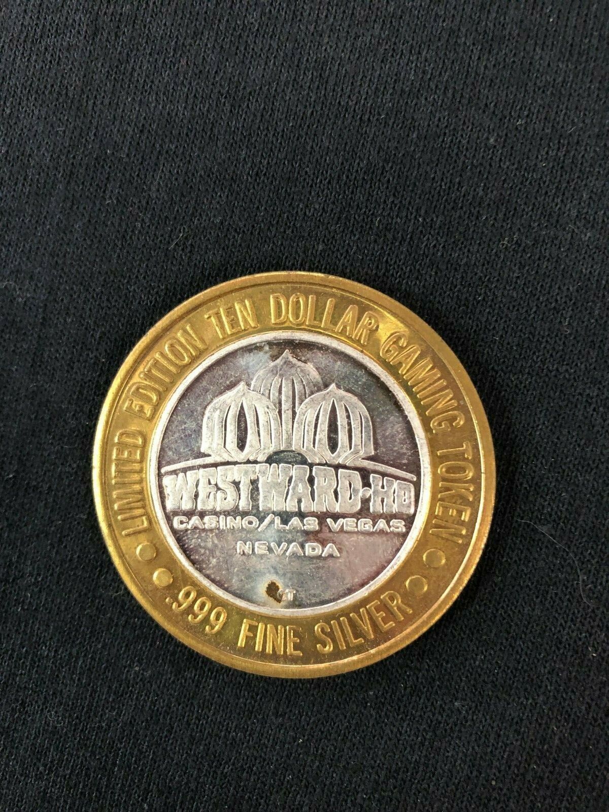 $10 .999 FINE SILVER CASINO STRIKE - WESTWARD HO CASINO - HO-WAIIN LUAU NEVADA 