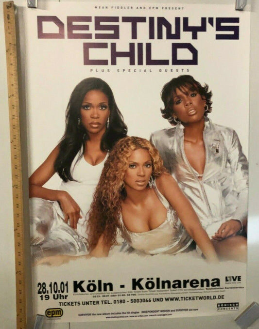 Destiny's Child 2001 In Koln @ The Kolnarena Classic Beyonce R&B Icons Europe