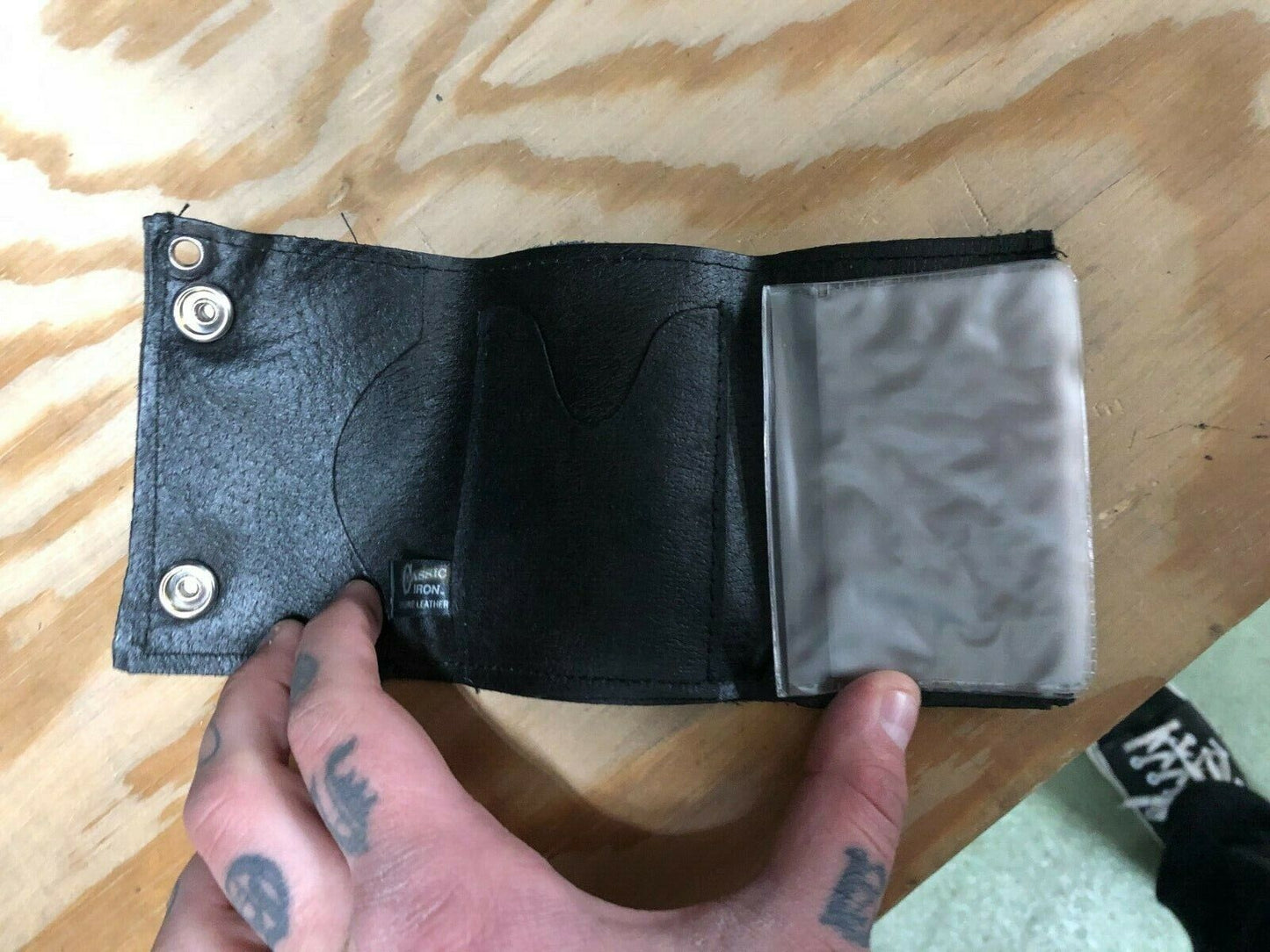 VINTAGE WALLET Tuxedo Grateful Dead Dancing Bear 1996 AADLP Classic Iron Hippy