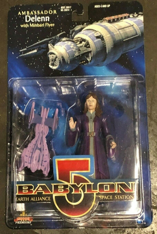 Babylon 5 - Ambassador Delenn -- Action Figure w/Minbari Flyer NIB Variant