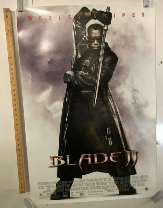 "Blade 2" Original Movie Theater Promo Poster 2002 Wesley Snipes Vampire Slayer