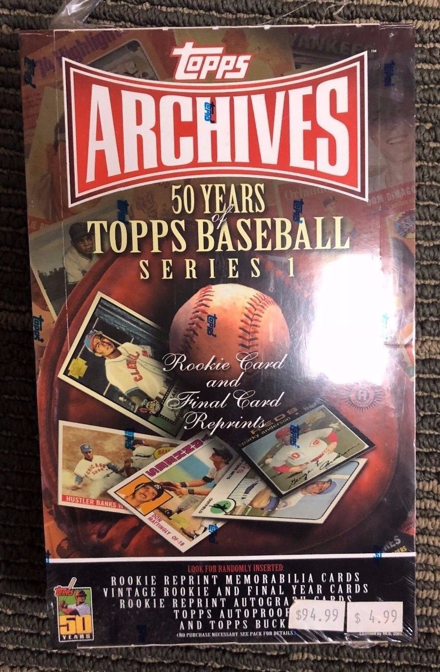 2001 TOPPS ARCHIVES BASEBALL SERIES 1 HOBBY BOX * Autographs