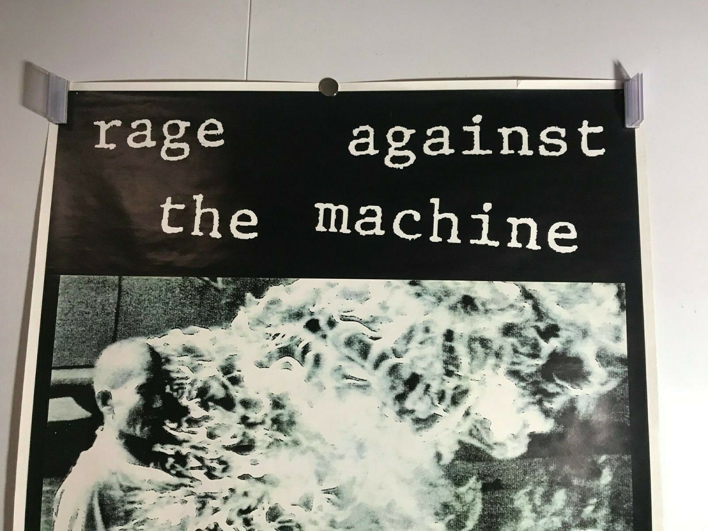 EXTRMELY RARE - RAGE AGAINST THE MACHINE fuct POSTER BUDDHIST MONK 1992 Morello 