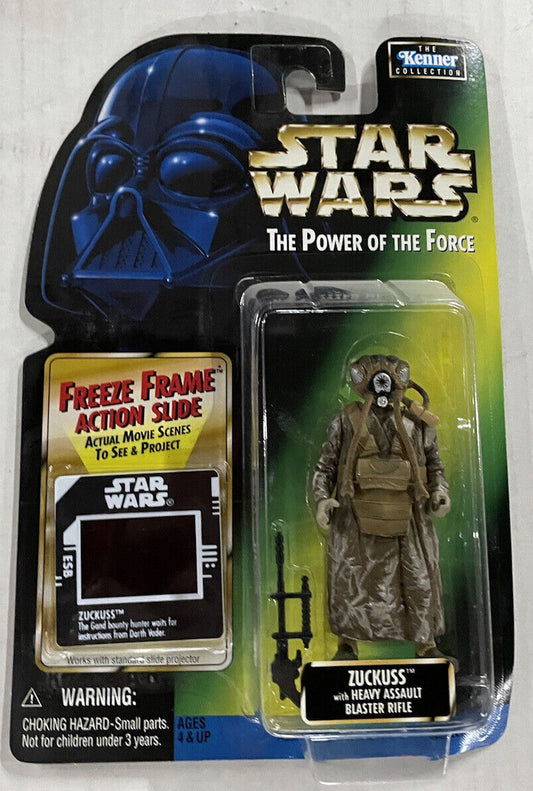 Zuckuss Frame Photo Star Wars POTF Power Of The Force Green Card Figure 1997 NEW