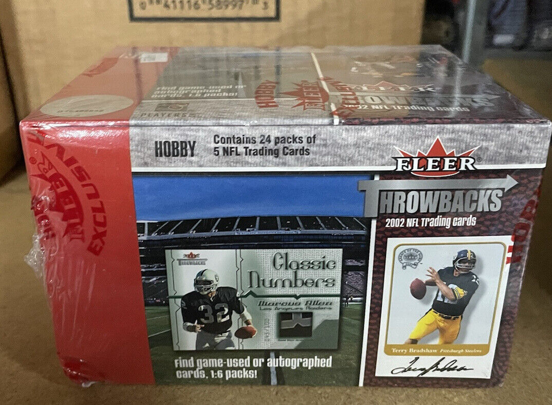 2002 Fleer Throwbacks Football Sealed Hobby Box RARE VINTAGE David Carr peppers