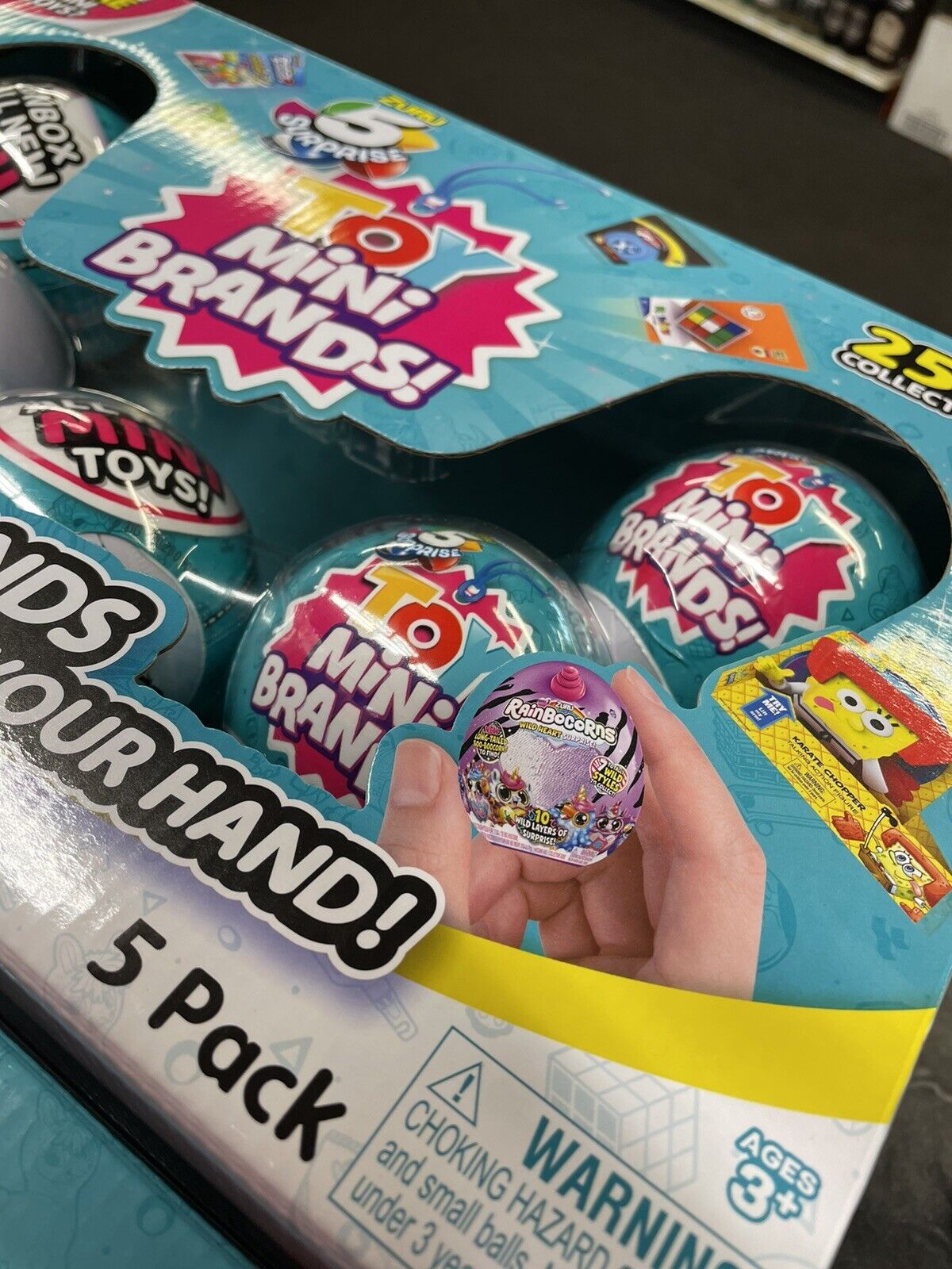  5 Packs - 5 Surprise Toy Mini Brands Ball By Zuru - New 25 Minis