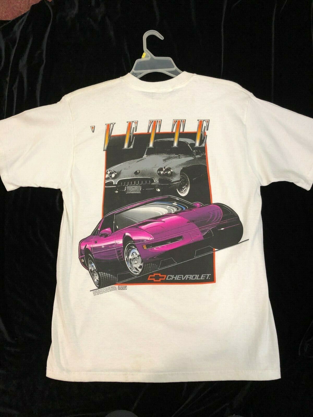 CHEVROLET Vette' Nice Man T-SHIRT Large size vintage 