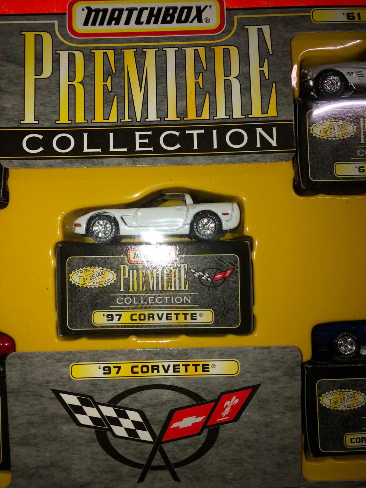 1996 Matchbox Premiere Corvette Collection 5 Car Set Limited Edition 1 of 25000