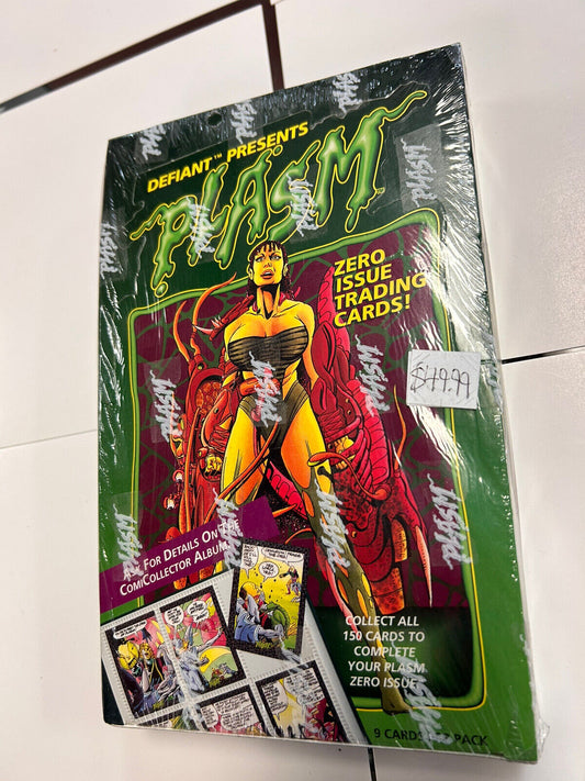 1993 Defiant Plasm Zero Issue Trading Cards / Factory Sealed Box 36 Packs!