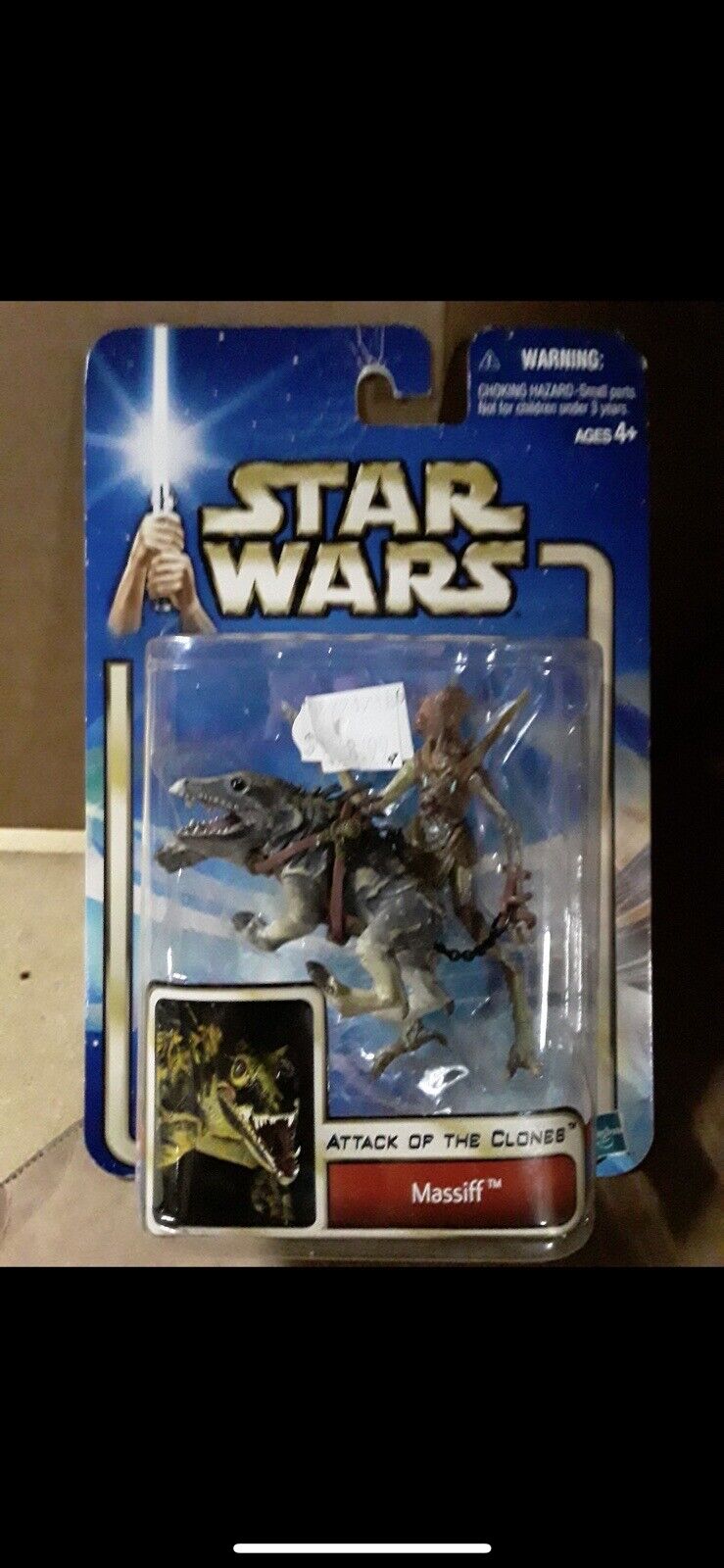 2002 Hasbro, Star Wars, Attack of the Clones, Massif RARE VINTAGE FIGURE