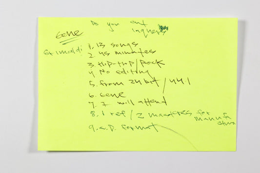 EYEDEA ARCHIVE- Eyedea Set list note