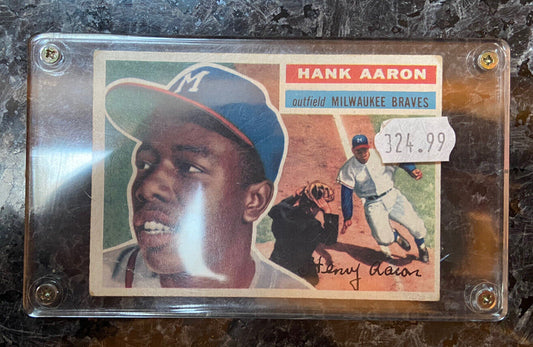 1956 Topps #31 Henry Hank Aaron HOF Milwaukee Braves VINTAGE 1950S