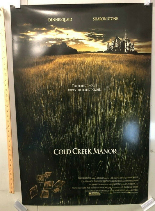 Cold Creek Manor Original Movie Theater Promo Poster Dennis Quaid Sharon Stone