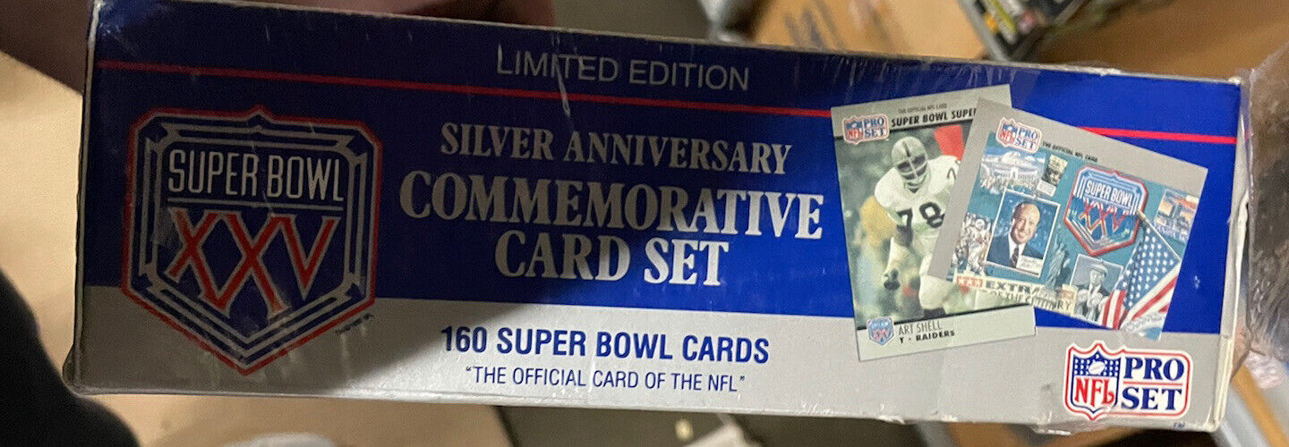 🔥Pro Set Super Bowl 25 Limited Edition Silver Anniversary Card Set (Sealed)🔥