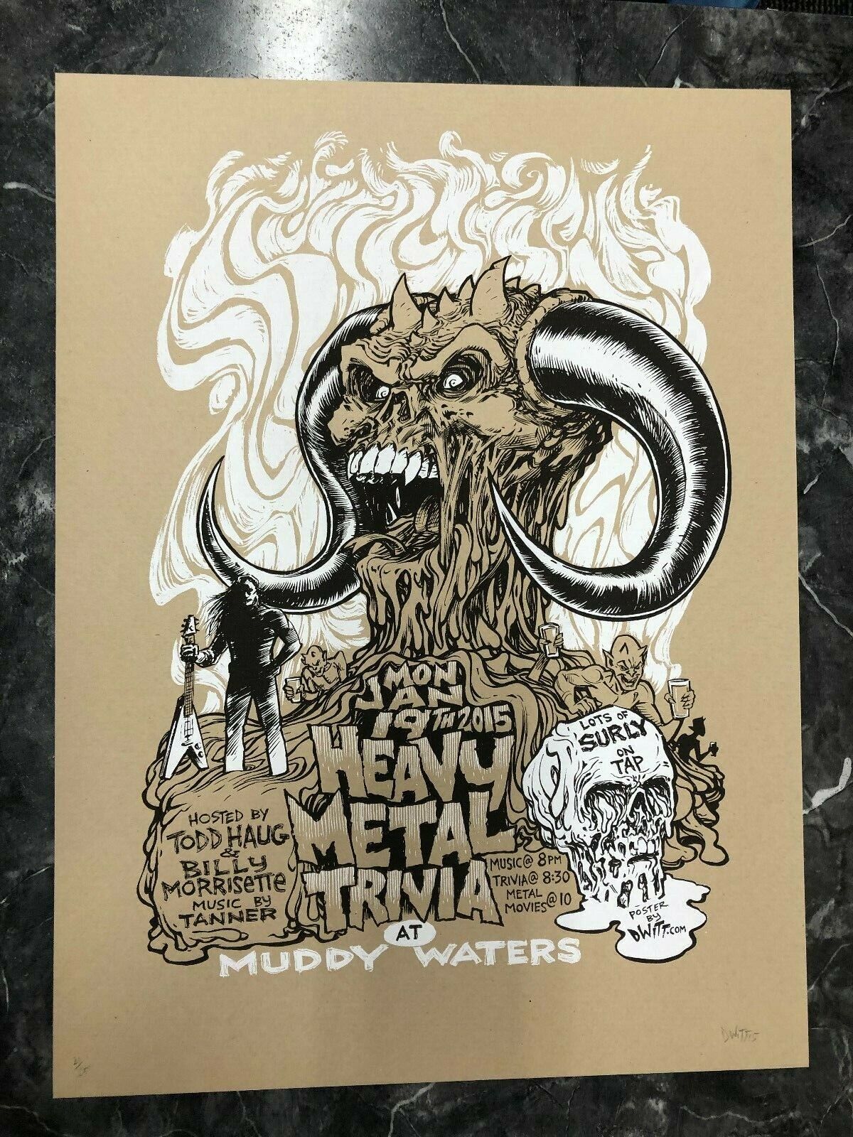 Dwitt - 2015 - Heavy Metal Trivia Brown Demon Skull @ Muddy Waters 