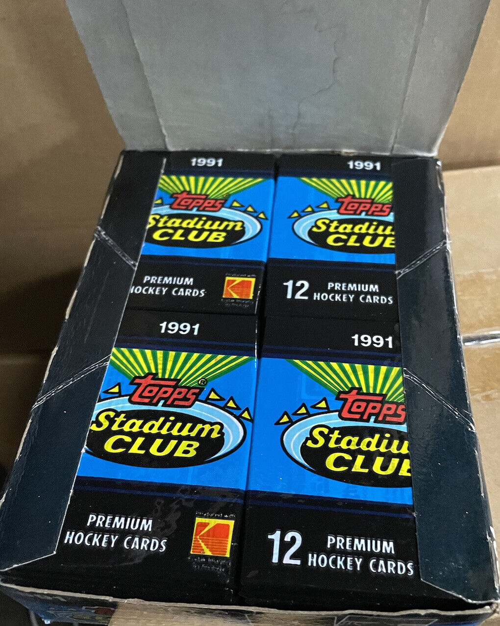 1991 Topps Stadium Club Hockey Unopened Box W/ 36 Sealed Packs